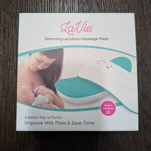 LaVie 2-in-1 Warming Lactation Breast Massager Pads - 2 Pack - Heat + Vibration
